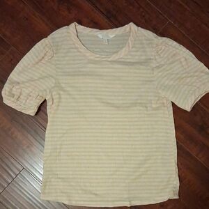 LC Lauren Conrad Puff Sleeve Top NWOT